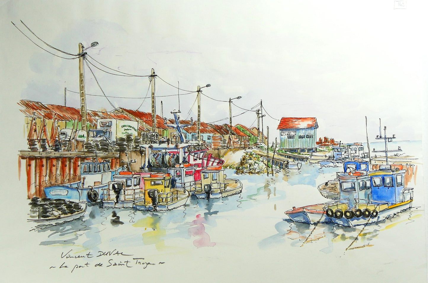 Le port de Saint Trojan de Vincent Duval