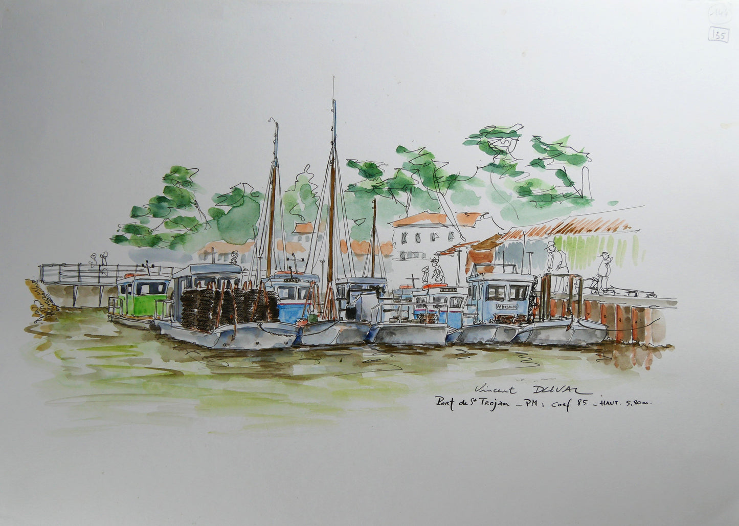 Port de Saint Trojan PM coeff 85, hauteur 5,80m  de Vincent Duval