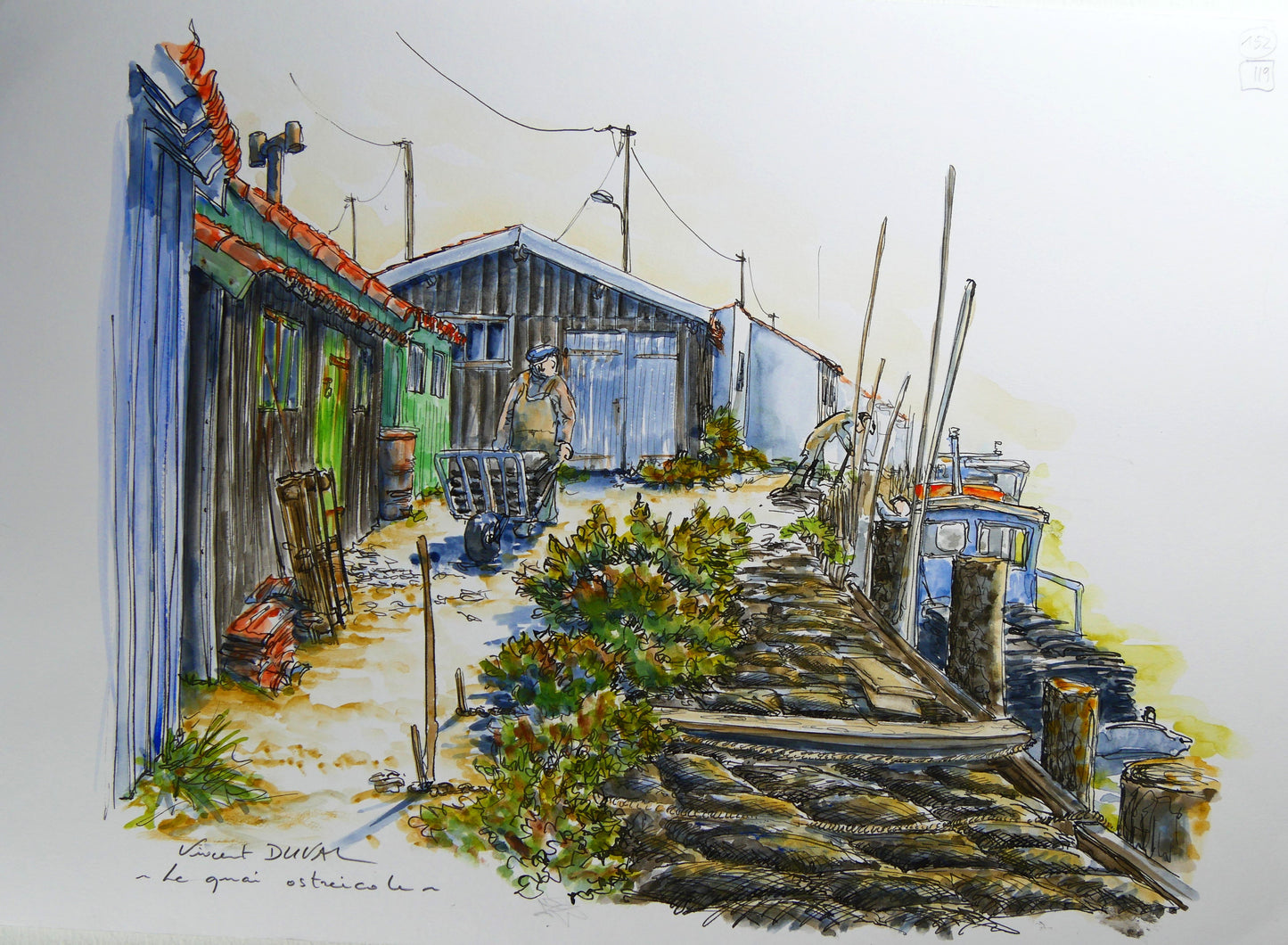 Le quai ostréicole de Vincent Duval