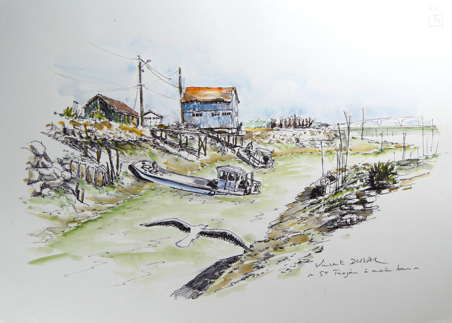 Saint Trojan à marée basse de Vincent Duval