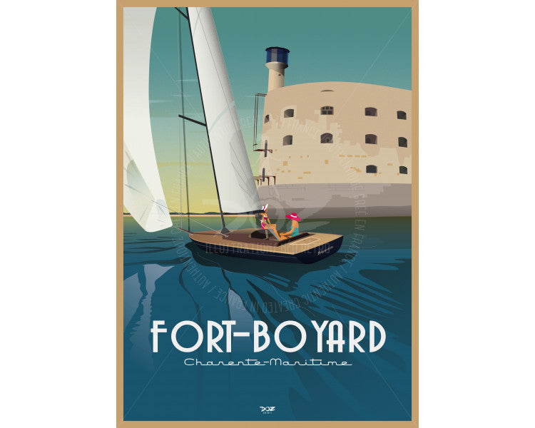 Fort Boyard depuis le voilier par Doz