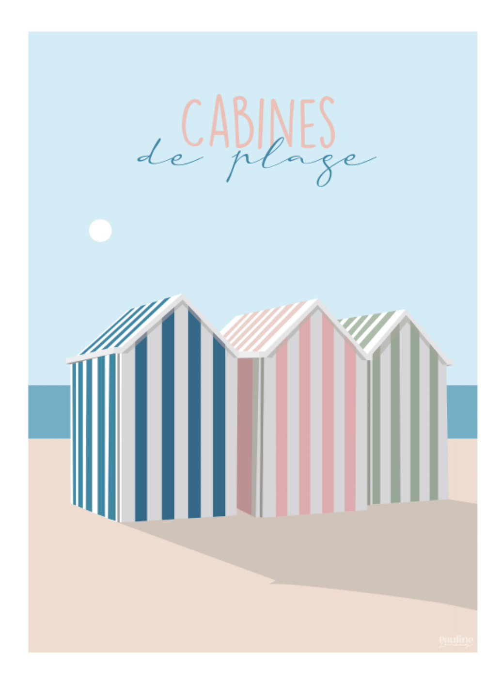 Cabines de plage par Pauline Launay